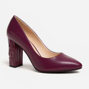 Pantofi Dama Din Piele Naturala Mov 871